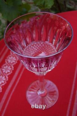 MAGNIFIQUE VERRE CRISTAL VIOLET MODELE TOMMY DE SAINT-LOUIS 19,8cm