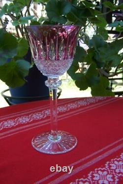 MAGNIFIQUE VERRE CRISTAL VIOLET MODELE TOMMY DE SAINT-LOUIS 19,8cm