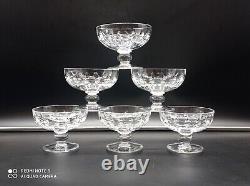 Magnifique lot de 6 Coupes à champagne en Cristal de SAINT-LOUIS, signé