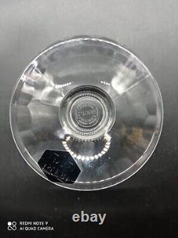 Magnifique lot de 6 Coupes à champagne en Cristal de SAINT-LOUIS, signé