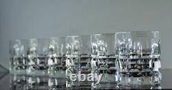Manhattan St Louis 6 Gobelets Verres A Whisky En Cristal Taille Etiquette Signe