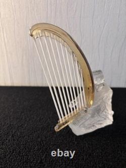 Musicien harpe en cristal de Saint Louis