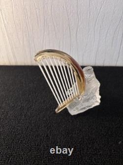 Musicien harpe en cristal de Saint Louis
