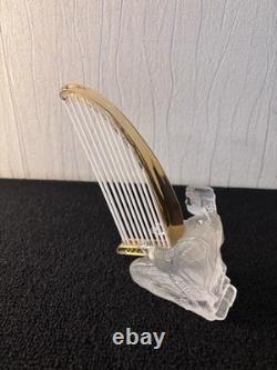 Musicien harpe en cristal de Saint Louis