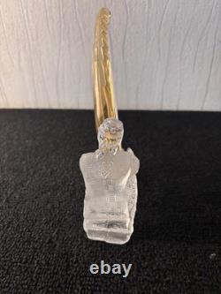 Musicien harpe en cristal de Saint Louis