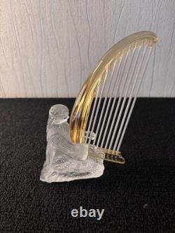 Musicien harpe en cristal de Saint Louis