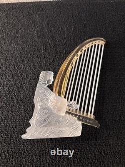 Musicien harpe en cristal de Saint Louis