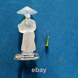 Musicien trompette ou clarinette en cristal de Saint Louis