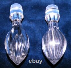 PAIRE CARAFES Cristal Taillé St LOUIS début 20 éme