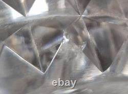 Paire De Bougeoir modèle diamant en cristal de Saint Louis