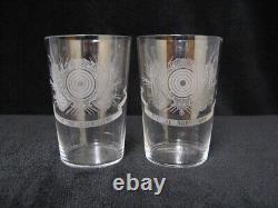 Paire De Verres Cristal Saint-louis Prix De Tir De Dury 1882
