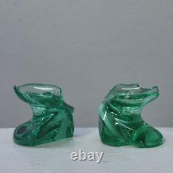 Paire de bougeoirs Eole Cristal de Saint-Louis France 1990s