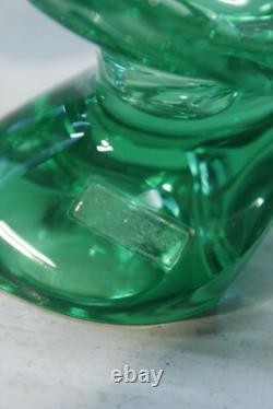Paire de bougeoirs Eole Cristal de Saint-Louis France 1990s