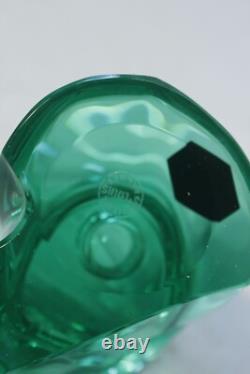 Paire de bougeoirs Eole Cristal de Saint-Louis France 1990s