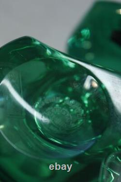 Paire de bougeoirs Eole Cristal de Saint-Louis France 1990s