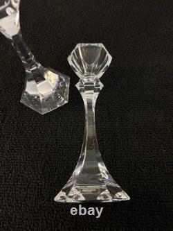 Paire de bougeoirs en cristal de Saint Louis (prix de la paire) mod1
