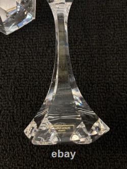 Paire de bougeoirs en cristal de Saint Louis (prix de la paire) mod1