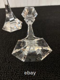 Paire de bougeoirs en cristal de Saint Louis (prix de la paire) mod1