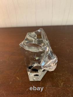 Paire de serre livre en cristal de Saint Louis (prix du lot de deux)