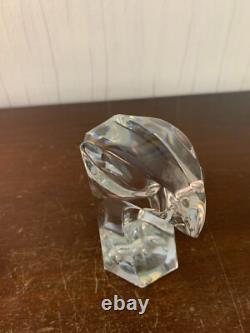 Paire de serre livre en cristal de Saint Louis (prix du lot de deux)