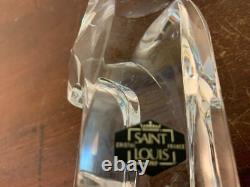 Paire de serre livre en cristal de Saint Louis (prix du lot de deux)