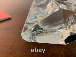 Paire de serre livre en cristal de Saint Louis (prix du lot de deux)