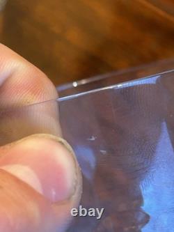 Paire de verres à whisky en cristal Saint-Louis motif nid d'abeilles