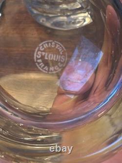 Paire de verres à whisky en cristal Saint-Louis motif nid d'abeilles