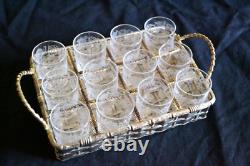 Petit service cabaret verres à liqueurs ou alcool cristal saint louis talma
