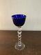 Photophore Bubble Bleu En Cristal De Saint Louis H 22 Cm