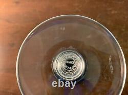 Photophore Bubble bleu en cristal de Saint Louis h 22 cm