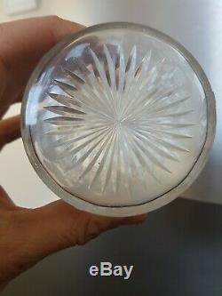 Pichet En Cristal De Baccarat/ St Louis Décor Ronce Mûres Dégagé Acide old glass