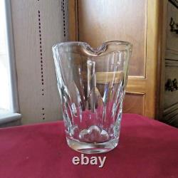 Pichet broc à eau cruche en cristal de saint louis modèle jersey signé 1