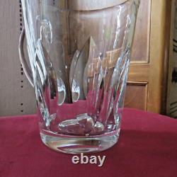 Pichet broc à eau cruche en cristal de saint louis modèle jersey signé 1