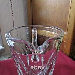 Pichet broc à eau cruche en cristal de saint louis modèle jersey signé 1