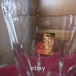 Pichet broc à eau cruche en cristal de saint louis modèle jersey signé 1