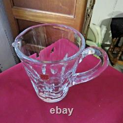 Pichet broc à eau cruche en cristal de saint louis modèle jersey signé 1