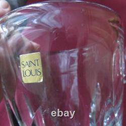 Pichet broc à eau cruche en cristal de saint louis modèle jersey signé 1