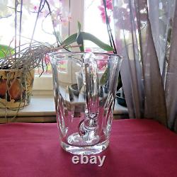 Pichet broc à eau cruche en cristal de saint louis modèle jersey signé 3