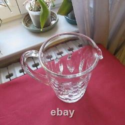 Pichet broc à eau cruche en cristal de saint louis modèle jersey signé 3