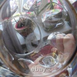 Pichet broc à eau cruche en cristal de saint louis modèle jersey signé 3