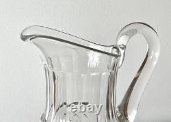 Pichet / broc à eau en cristal SAINT LOUIS Signé 25cm Verseuse Carafe