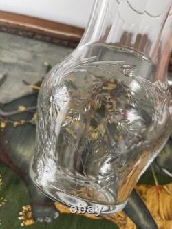 Pichet / broc à eau en cristal SAINT LOUIS Signé 25cm Verseuse Carafe