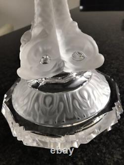 Pied de lampe en cristal de Saint Louis