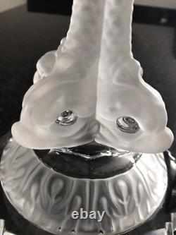 Pied de lampe en cristal de Saint Louis