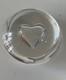 Presse Papier Coeur En Cristal Sign&eacute; Saint Louis France Collection D&eacute;co
