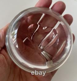 Presse papier coeur en cristal signé SAINT LOUIS France Collection Déco