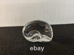 Presse papier escargot en cristal de Saint Louis