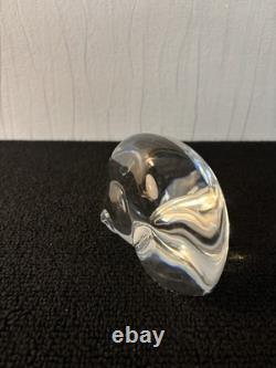 Presse papier escargot en cristal de Saint Louis