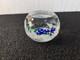 Presse Papier Fleures Bleue En Cristal De Saint Louis